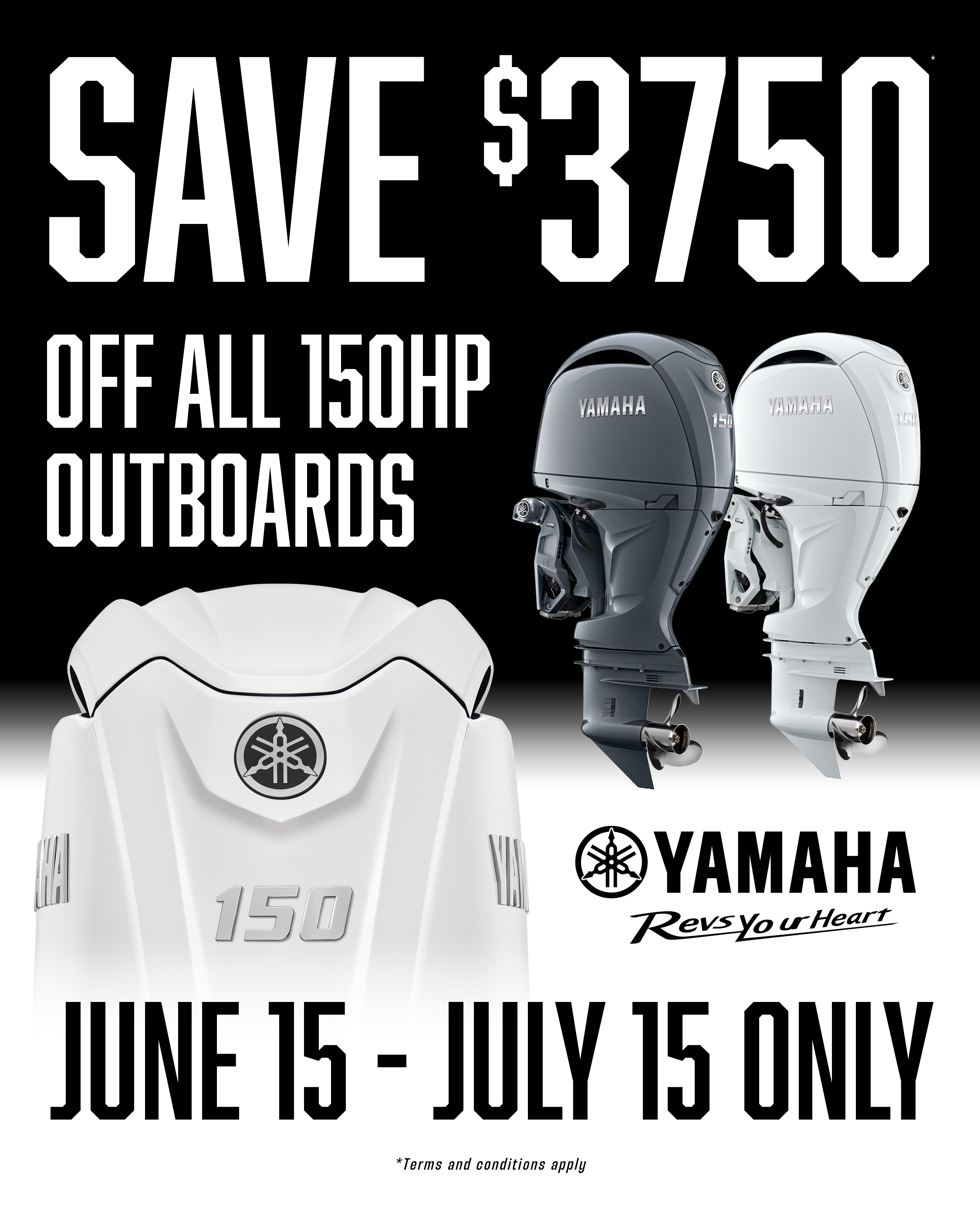 150HP yamaha sale banner